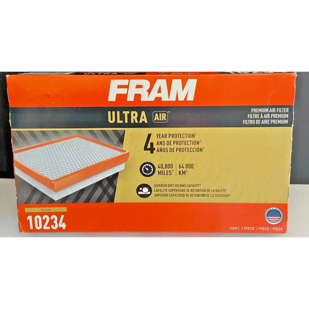 FRAM 10234 Ultra Premium Air Filter 40K Mile Protection fits Chevy, Infiniti,